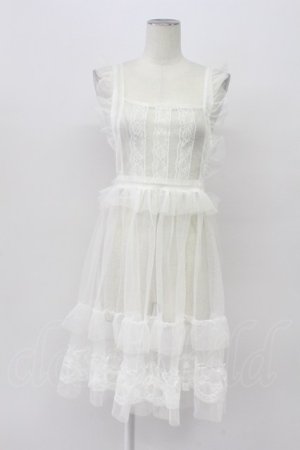 画像: FLC / 星名桜子 hsチュールエプロンジャンスカ L 白 T-26-04-03-025-LO-OP-SA-ZT