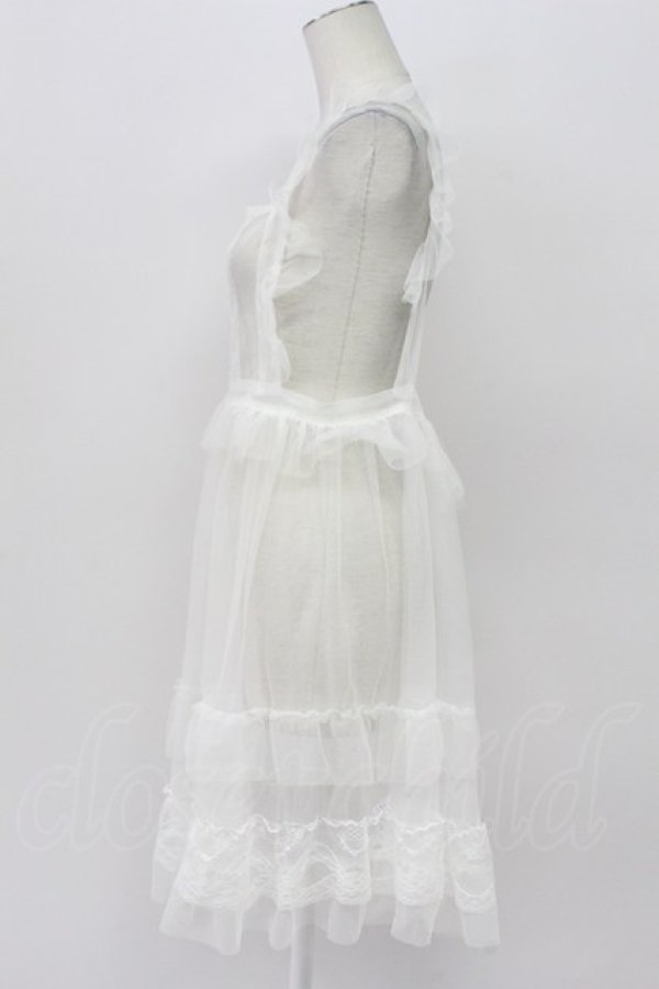 画像3: FLC / 星名桜子 hsチュールエプロンジャンスカ L 白 T-26-04-03-025-LO-OP-SA-ZT (3)