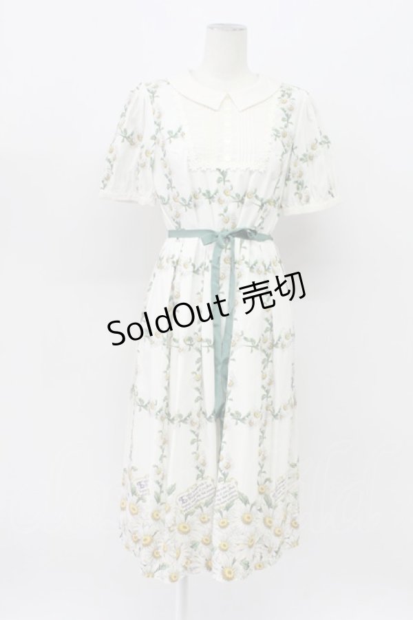 画像1: Emily Temple cute / Marguerite Gardenワンピース  白 T-26-04-03-026-ET-OP-SA-ZT (1)