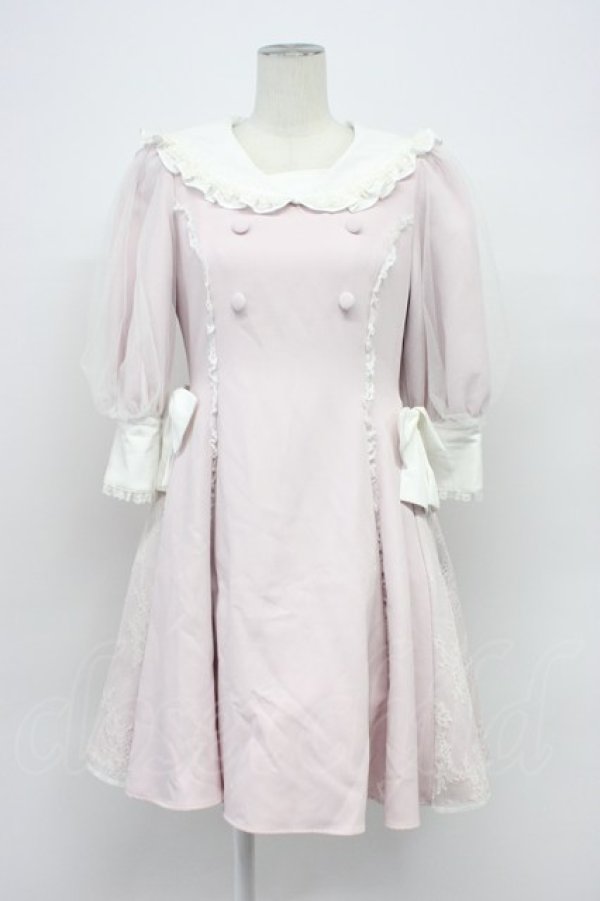 画像1: mellfy memory / Magical sailorワンピース M ピンクＸ白 T-26-04-03-004-0-OP-SA-ZT (1)