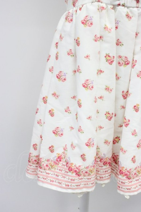 画像5: LIZ LISA / 花&裾ストライプ柄ワンピース 0 ホワイト T-26-04-03-006-LO-OP-SA-ZT (5)