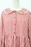 画像4: FLC / 星名桜子/ギンガムチェックワンピース 3L 赤チェック T-26-04-03-009-LO-OP-SA-ZT (4)