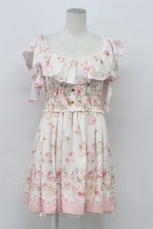 画像: LIZ LISA / ローズ柄オフショルワンピース 0 ピンク T-26-04-03-010-LO-OP-SA-ZT