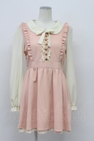 画像: Ank Rouge / 重ね着風ワンピース M ピンク T-26-04-03-011-CA-OP-SA-ZT