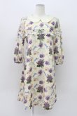 画像1: Leur Getter / Flower Letter袖付ワンピース  アイボリー T-26-04-03-014-LU-OP-SA-ZT (1)