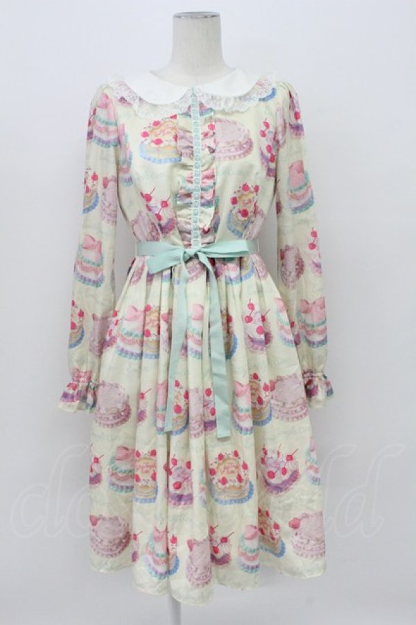 画像1: Emily Temple cute / Decoration CAKEワンピース M クリーム T-26-04-03-015-ET-OP-SA-ZT (1)