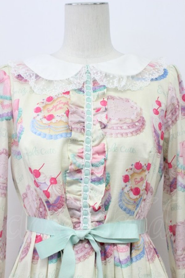 画像4: Emily Temple cute / Decoration CAKEワンピース M クリーム T-26-04-03-015-ET-OP-SA-ZT (4)