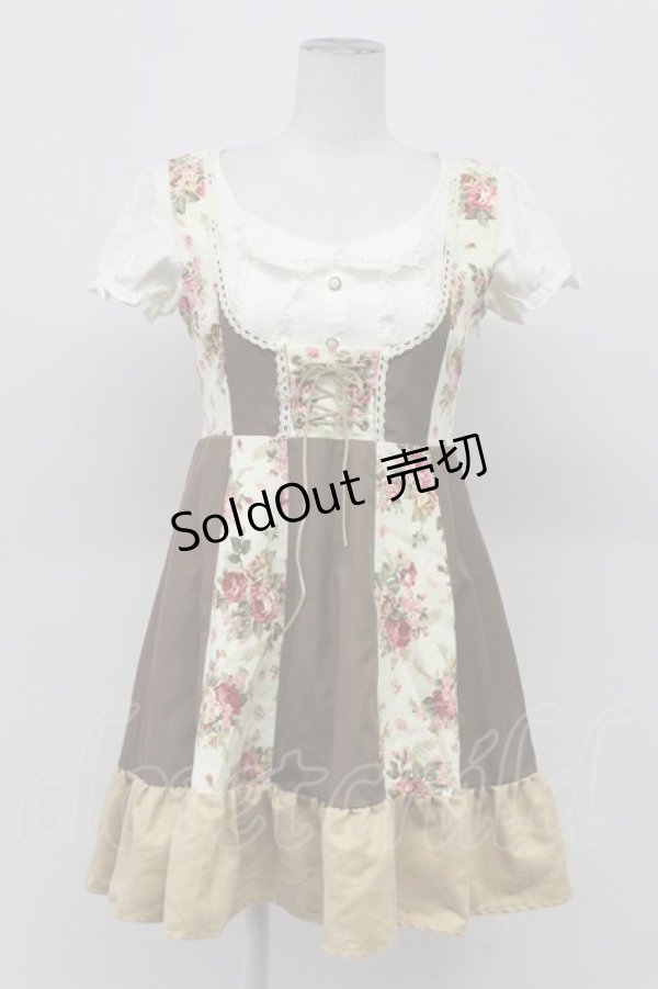 画像1: Ank Rouge / 半袖プルオーバー&ジャンパースカートセットアップ M ホワイト T-26-04-03-017-CA-TO-SA-ZT (1)