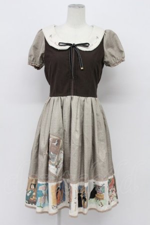 画像: Secret Honey / アイムウィッシングワンピース(白雪姫ver)  ブラウン T-26-04-03-018-CA-OP-SA-ZT