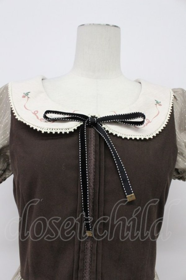 画像4: Secret Honey / アイムウィッシングワンピース(白雪姫ver)  ブラウン T-26-04-03-018-CA-OP-SA-ZT (4)