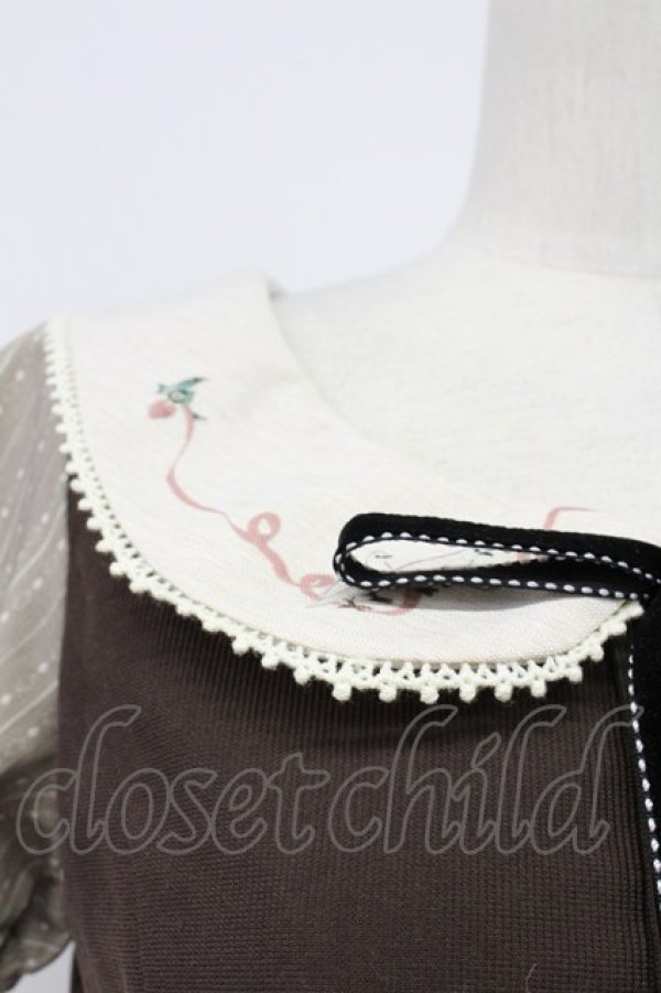 画像5: Secret Honey / アイムウィッシングワンピース(白雪姫ver)  ブラウン T-26-04-03-018-CA-OP-SA-ZT (5)