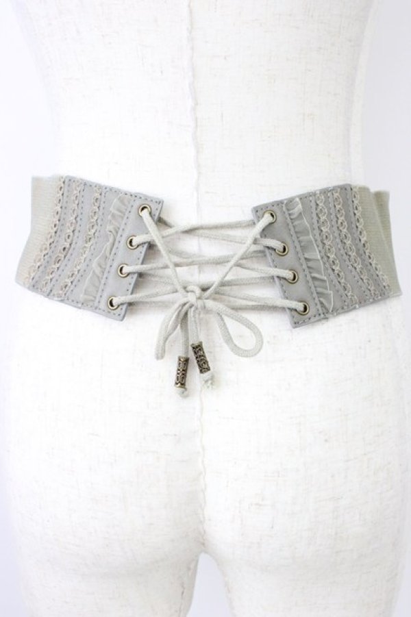 画像2: Rozen Kavalier / 蝶モチーフベルト  ブラウンＸカーキ T-26-04-04-029-OO-ZA-SA-ZT (2)