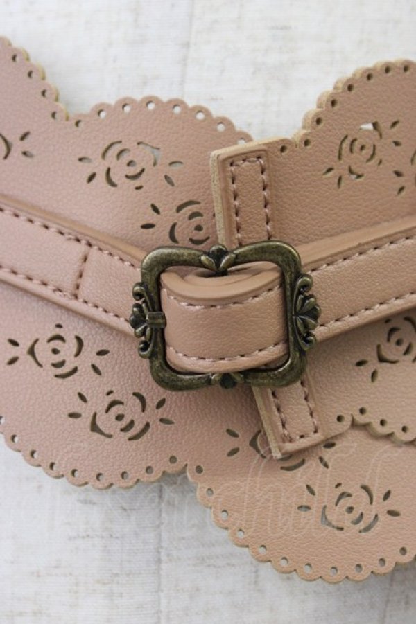 画像4: axes femme / パンチングバックルベルト  ブラウン T-26-04-04-030-AX-ZA-SA-ZT (4)