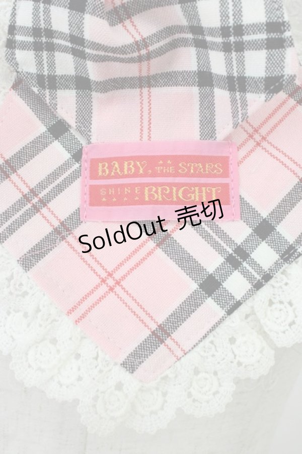 画像4: BABY,THE STARS SHINE BRIGHT / バーバリーチェック王冠刺繍ネクタイ  ピンク T-26-04-04-031-BA-ZA-SA-ZT (4)