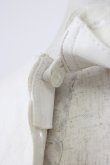 画像3: FURFUR / レザーライク刺繍つけ襟  ホワイト T-26-04-04-032-GO-ZA-SA-ZT (3)