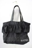 画像1: EAT ME / フリルトートバッグ  黒 T-26-04-04-035-LO-BG-SA-ZT (1)