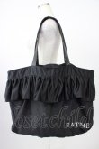画像1: EAT ME / フリルトートバッグ  黒 T-26-04-04-037-LO-BG-SA-ZT (1)
