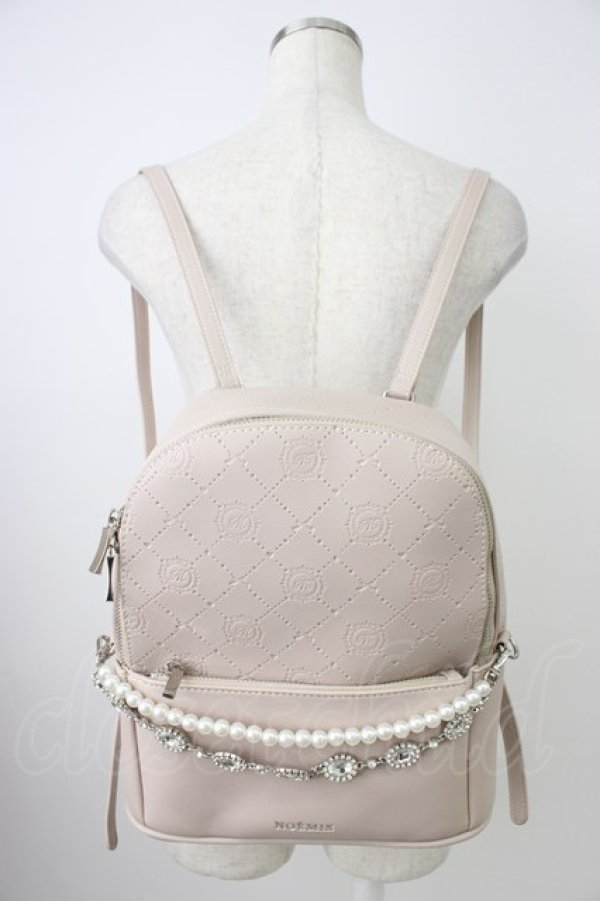 画像1: NOEMIE / モノグラムエンボスリュック  ピンク T-26-04-04-038-LO-BG-SA-ZT (1)