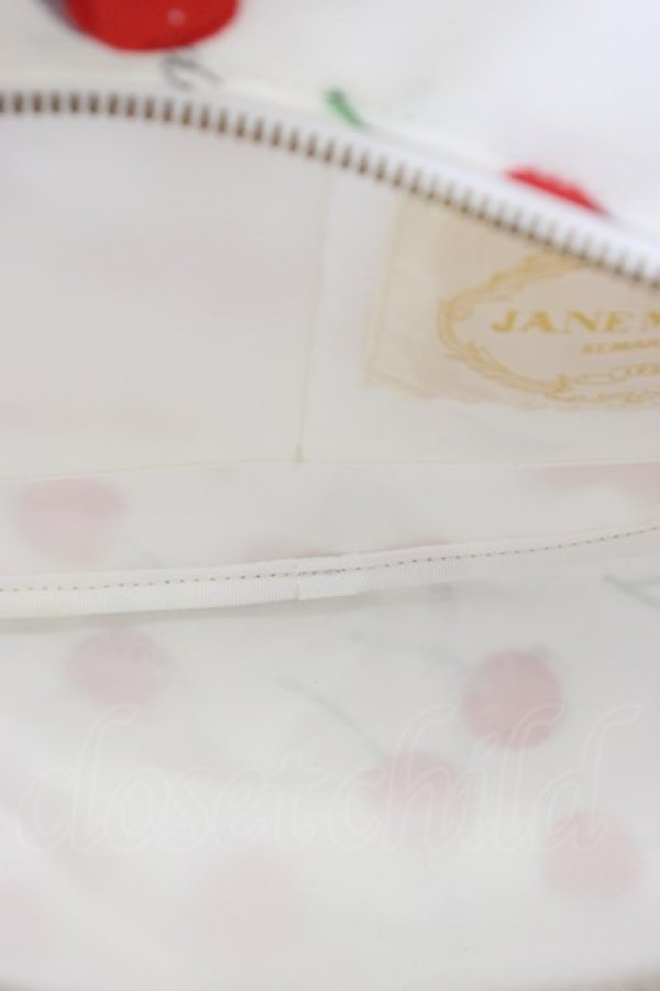 画像4: Jane Marple / Skipping cherries bag  白ｘ赤 T-26-04-04-039-JM-BG-SA-ZT (4)