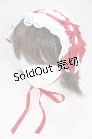 画像: Chalmiere / トーションレースヘッドドレス  ワイン T-26-04-04-043-0-AC-SA-ZT