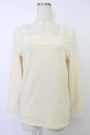 画像: Kurumi Collaboration / マダムノクターン裏起毛インナートップス LL 生成り T-26-04-04-005-GO-TO-SA-ZT