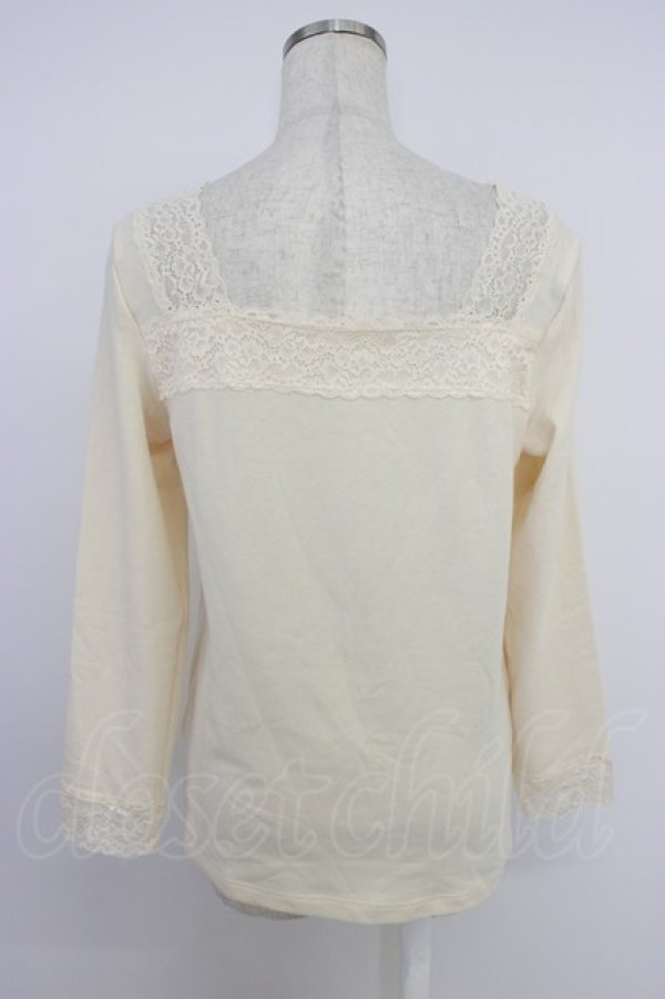 画像2: Kurumi Collaboration / マダムノクターン裏起毛インナートップス LL 生成り T-26-04-04-005-GO-TO-SA-ZT (2)