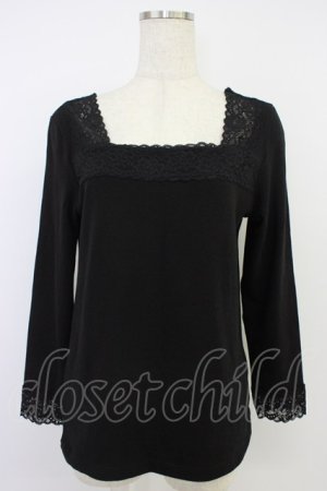 画像: Kurumi Collaboration / マダムノクターン裏起毛インナートップス LL 黒 T-26-04-04-008-GO-TO-SA-ZT