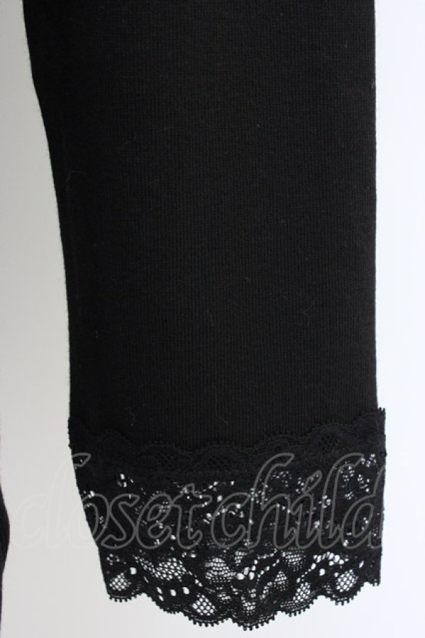 画像4: Kurumi Collaboration / マダムノクターン裏起毛インナートップス LL 黒 T-26-04-04-008-GO-TO-SA-ZT (4)