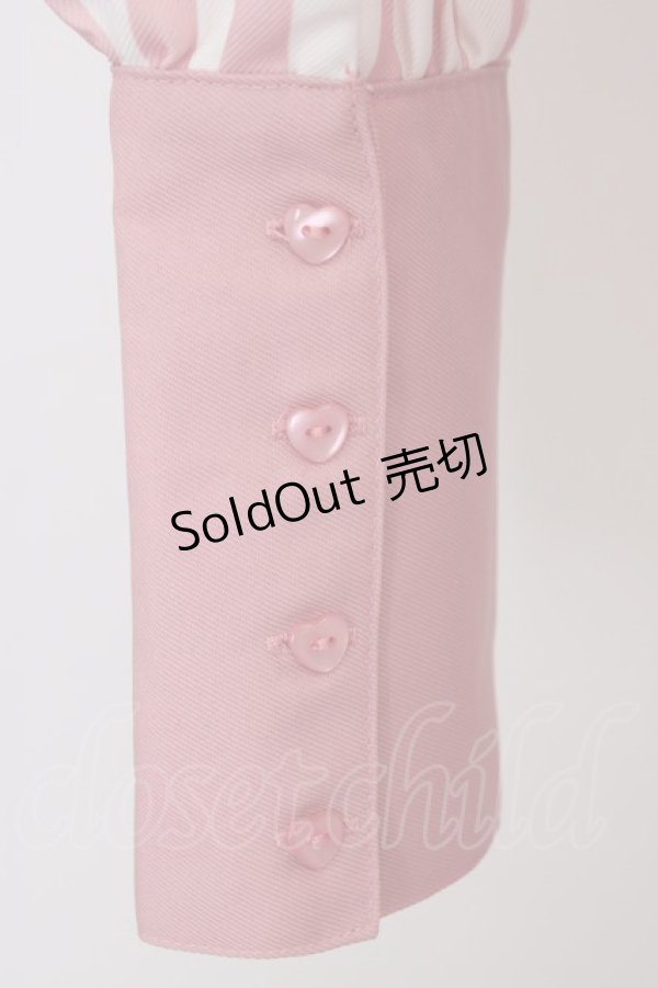 画像3: CHIP CLIP / AIスソクマストライプワンピース 2L ピンク T-26-04-04-010-PU-OP-SA-ZT (3)