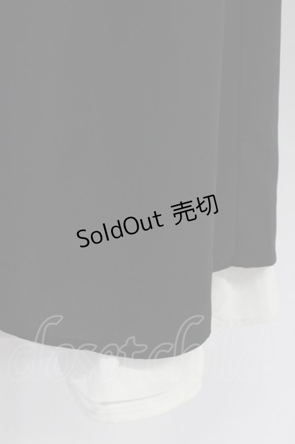 画像4: axes femme / 襟デザイン連釦バイカラーワンピース  黒Ｘ白 T-26-04-04-013-AX-OP-SA-ZT (4)