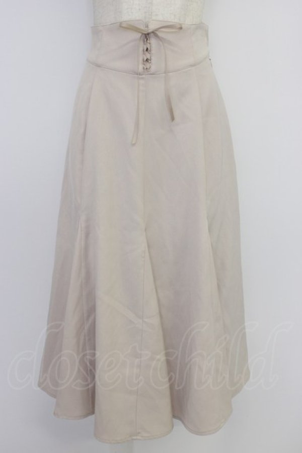 画像1: an another angelus / フロントレースアップナローフレアースカート  生成り T-26-04-04-014-CA-SK-SA-ZT (1)