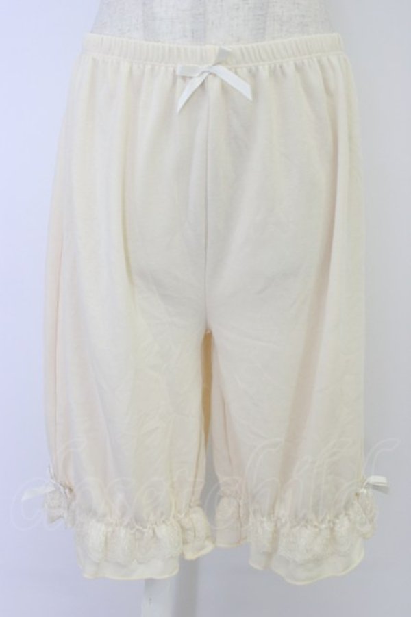 画像1: Kurumi Collaboration / マダムノクターン裏起毛インナーボトム LL 生成り T-26-04-04-019-GO-PA-SA-ZT (1)