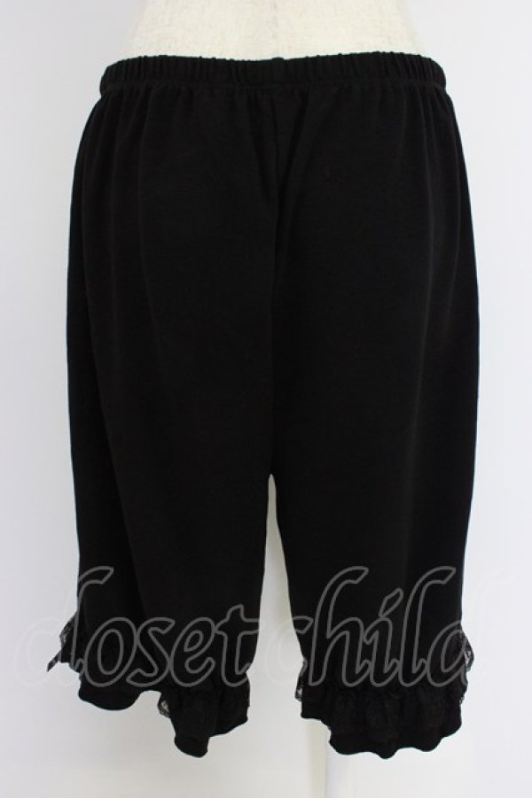 画像2: Kurumi Collaboration / マダムノクターン裏起毛インナーボトム LL 黒 T-26-04-04-020-GO-PA-SA-ZT (2)