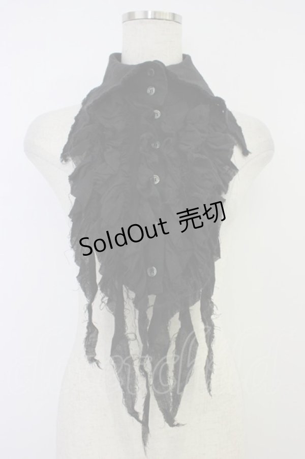 画像1: GPTH(買取対象外) / ガーゼ付け襟  黒 T-26-04-04-021-LO-ZA-SA-ZT (1)