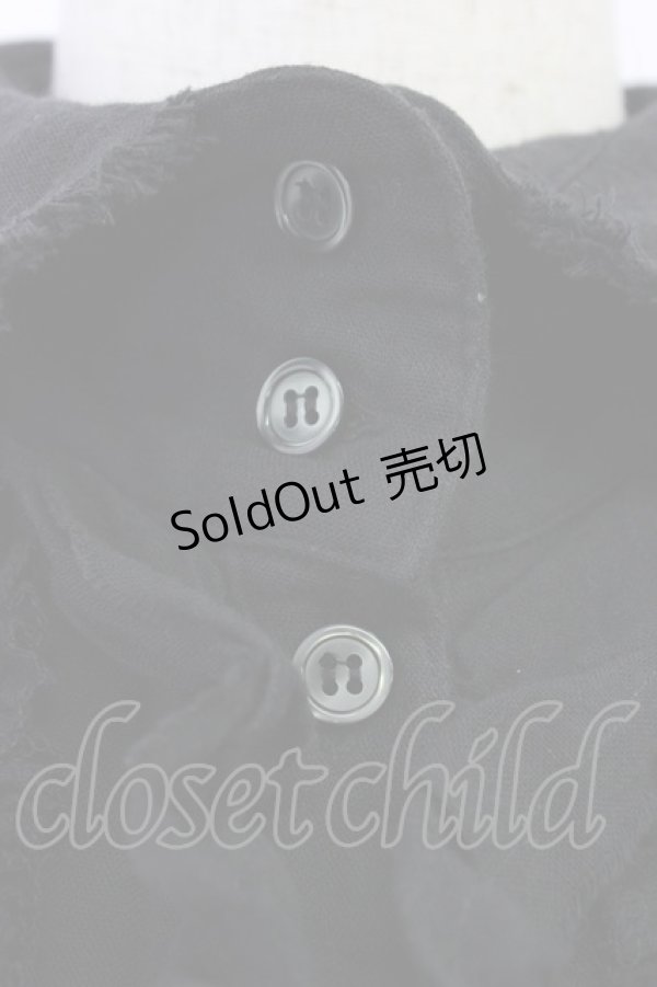 画像4: GPTH(買取対象外) / ガーゼ付け襟  黒 T-26-04-04-021-LO-ZA-SA-ZT (4)