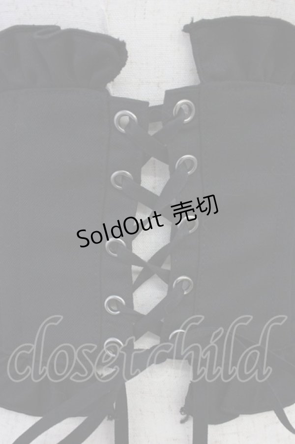 画像3: Sheglit / フロッキークラシカルコルセット  黒 T-26-04-04-022-EL-ZA-SA-ZT (3)