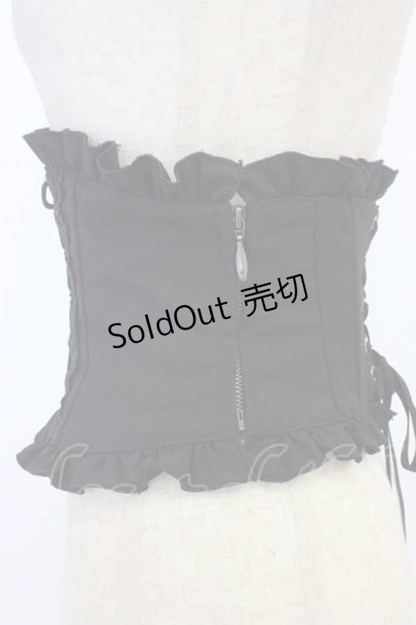 画像4: Sheglit / フロッキークラシカルコルセット  黒 T-26-04-04-022-EL-ZA-SA-ZT (4)