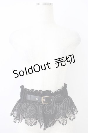 画像: LOLITAその他(お買取対象外) / レースベルト  黒 T-26-04-04-023-LO-ZA-SA-ZT