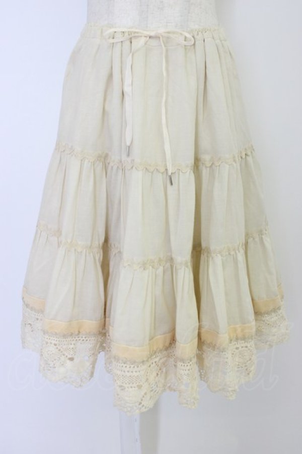 画像1: Jane Marple / レースペチコート  アイボリー T-26-04-10-024-JM-SK-SA-ZT (1)