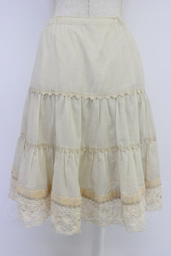 画像2: Jane Marple / レースペチコート  アイボリー T-26-04-10-024-JM-SK-SA-ZT (2)