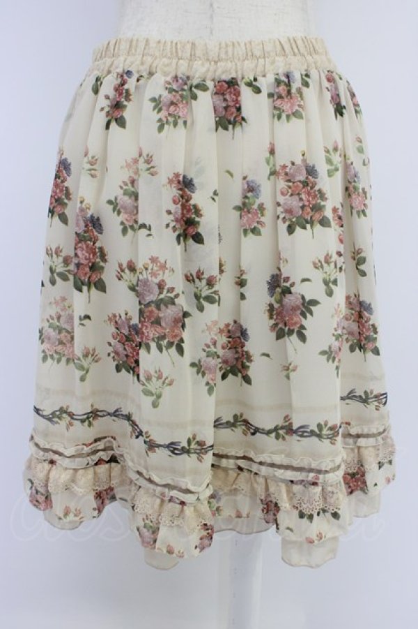 画像2: axes femme / 転写風ローズブーケスカート M キナリ T-26-04-10-025-AX-SK-SA-ZT (2)