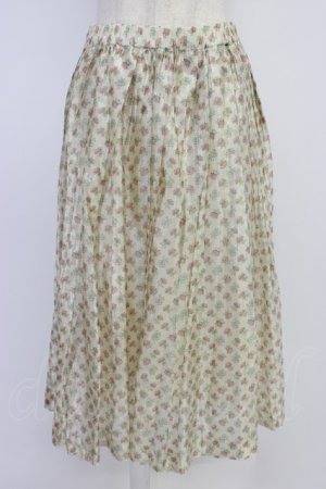 画像: Jane Marple / フラワーチュールスカート  アイボリー T-26-04-10-026-JM-SK-SA-ZT