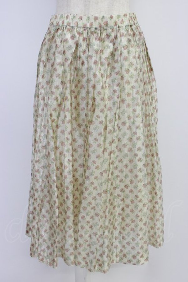 画像1: Jane Marple / フラワーチュールスカート  アイボリー T-26-04-10-026-JM-SK-SA-ZT (1)