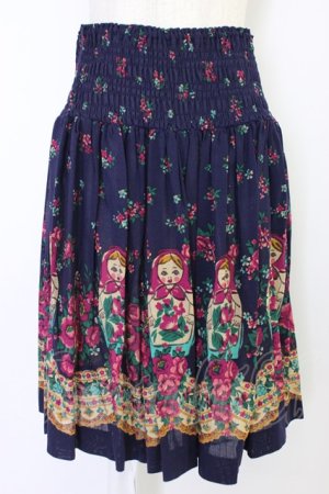 画像: Jane Marple / マトリョーシカスカート  パープル T-26-04-10-035-JM-SK-SA-ZT