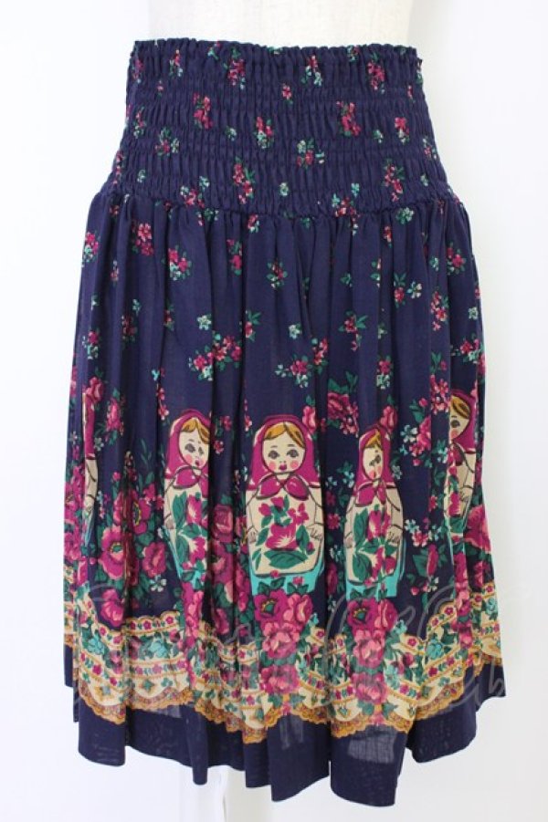 画像1: Jane Marple / マトリョーシカスカート  パープル T-26-04-10-035-JM-SK-SA-ZT (1)