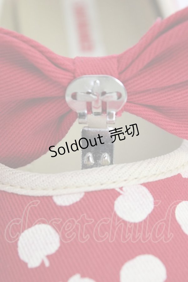 画像4: SWIMMER / りんご柄シューズ M 赤Ｘ白 T-26-04-10-038-EL-SH-SA-ZT (4)