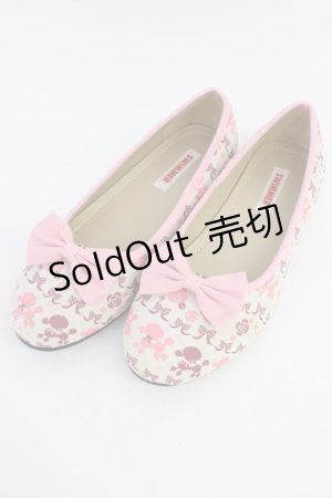 画像: SWIMMER / プードル柄シューズ M グレーＸピンク T-26-04-10-039-EL-SH-SA-ZT