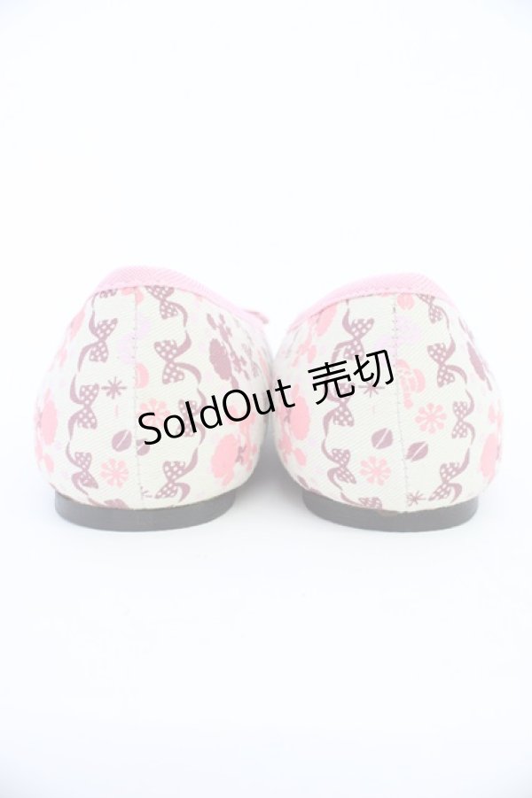 画像2: SWIMMER / プードル柄シューズ M グレーＸピンク T-26-04-10-039-EL-SH-SA-ZT (2)