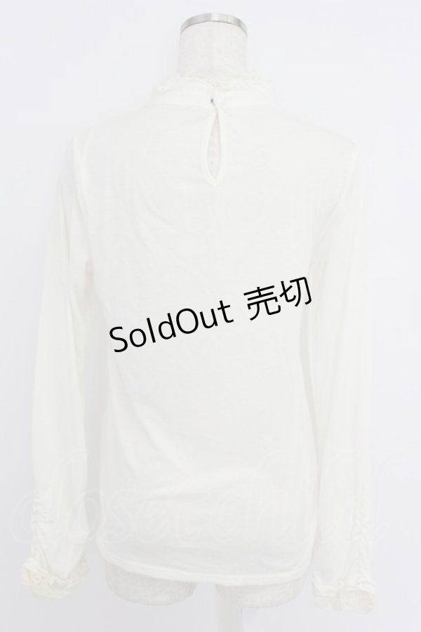 画像2: axes femme / 薔薇コサージュ付きタートル M キナリ T-26-04-10-005-AX-TO-SA-ZT (2)