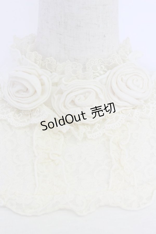 画像3: axes femme / 薔薇コサージュ付きタートル M キナリ T-26-04-10-005-AX-TO-SA-ZT (3)